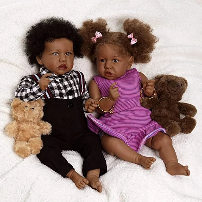 Black Twin Reborn Dolls — photo 1