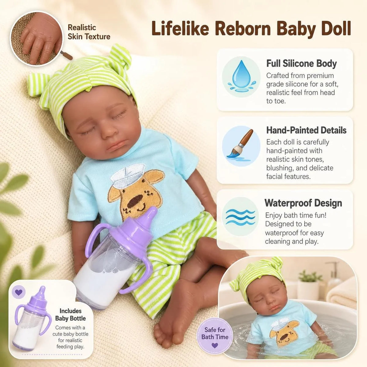 Black Reborn Silicone Dolls — photo 5