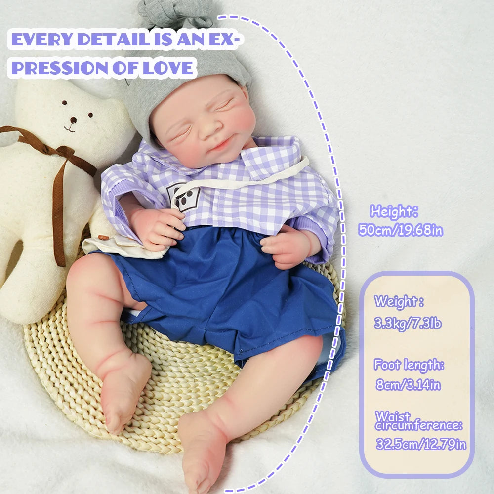 Lonian 19 Inch 48 Cm Full Silicone Reborn Doll